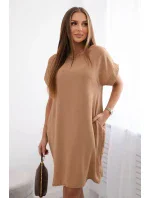 Šaty s kapsami Velbloud Šaty s kapsami Velbloud