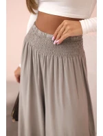 Dámské viskózové kalhoty s elastickým pasem fango