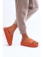 Dámské žabky na tlusté podrážce oranžové Oreithano Dámské žabky na tlusté podrážce oranžové Oreithano