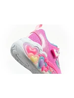 Skechers S Lights LED dětská sportovní obuv na suchý zip pro dívky