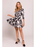 M849 Přiléhavé mini šaty s potiskem - model 1
