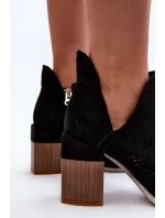 Dámské Prolamované Boty Na Vysokém Podpatku černá Niartima Dámské Prolamované Boty Na Vysokém Podpatku černá Niartima