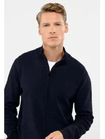 Pánský svetr S-Natan Navy Blue - Volcano Pánský svetr S-Natan Navy Blue - Volcano