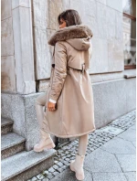Dámská zimní bunda parka LUSTER beige FashionStreet TY3958