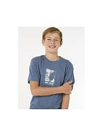 Tričko RIP CURL Raw Energy Frame Tee – chlapecké, tmavě modré Tričko RIP CURL Raw Energy Frame Tee – chlapecké, tmavě modré