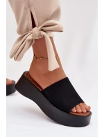 Dámské sandály na platformě Černé Liorisse
