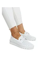 Dámské mokasíny 7872 WH Bílá - VINCEZA Dámské mokasíny 7872 WH Bílá - VINCEZA