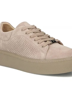 Dámské kožené polobotky béžové Filippo DP7502/26