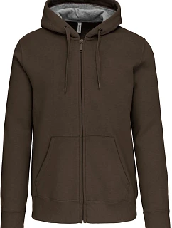 Kariban K 444 Mikina s kapucí z těžké bavlny 20.K444 dark khaki
