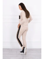 Sada s leopardím potiskem v béžové barvě Sada s leopardím potiskem v béžové barvě