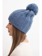 Klobouk s fleece Idalia K284 jeansový