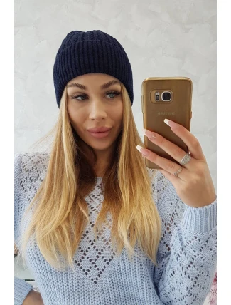Tenká čepice Grace K211 tmavě modrá Tenká čepice Grace K211 tmavě modrá
