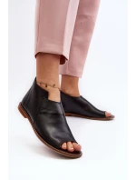 Dámské kožené sandály Laura Messi 2443 černé