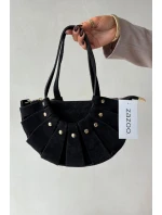 Kabelka z přírodního semiše černá Marivane