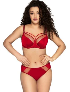 Dámská podprsenka semi soft Iris 1030/1 červená - Ava