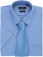 Premier PR 202 Popelínová košile s krátkým rukávem 39.0202 mid blue