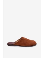 Dámské ploché sandály z eko semiše Camel Veronelle