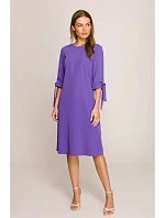 Šaty áčkového střihu S393 fialové - Stylove