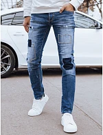 Pánské modré džínové kalhoty UX4297 modré - FashionStreet Pánské modré džínové kalhoty UX4297 modré - FashionStreet