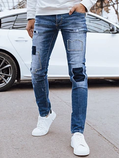 Pánské modré džínové kalhoty UX4297 modré - FashionStreet