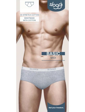 sloggi men Basic Midi 2P - BLACK - SLOGGI BLACK - SLOGGI