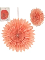 DEKORATIVNÍ ZÁVĚSNÁ PAPÍROVÁ HVĚZDA 3D 50CM RŮŽOVÁ