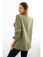 Elegantní sako s klopami světle khaki