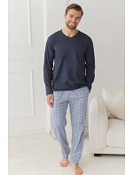 3670 Pánské dlouhé pyžamo DORIAN 5XL–6XL 3670 Pánské dlouhé pyžamo DORIAN 5XL–6XL