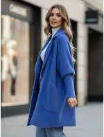 Dámský alpakový kabát RITA II modrý FashionStreet NY0627