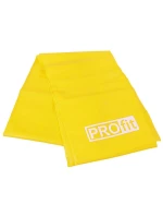 FITNESS GUMA PROFIT LONG LIGHT 200x15x0,35cm žlutá DK 2227