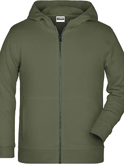 Daiber 8026K Dětská mikina s kapucí 02.826K olive