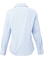 Premier PR 320 Popelínová kostkovaná halenka s dl. rukávem 39.0320 light blue/white