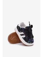 Dětské sportovní tenisky se srdíčky černé Mirelle