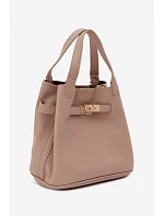 Kosmetická taška kufřík z imitace kůže béžová Crumble
