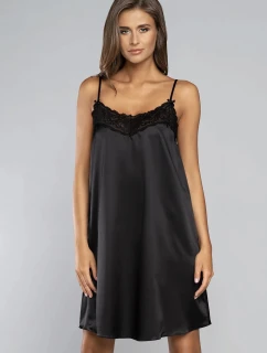 Dámská noční košilka krátká Dotyk Černá - Italian Fashion