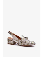 Sandály na podpatku model 197172 Step in style Sandály na podpatku model 197172 Step in style