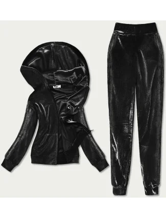 Černý dámský velurový dres (81224)