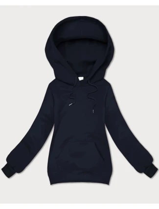 Tmavě modrá volná klokaní mikina s kapucí S'West (B-11#) Tmavě modrá volná klokaní mikina s kapucí S'West (B-11#)