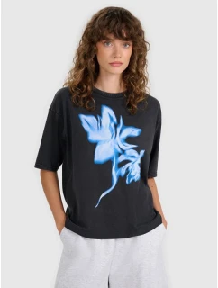 Dámské tričko oversize s potiskem 4F 4FRSS25TTSHF2747-20S