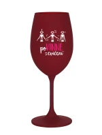 POVINNÉ CVIČENÍ - bordó sklenice na víno 350 ml POVINNÉ CVIČENÍ - bordó sklenice na víno 350 ml