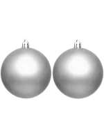 DEKORATIVNÍ PLASTOVÁ CETKA BEZPEČNÁ 12KS PRŮMĚR 60MM STŘÍBRNÁ