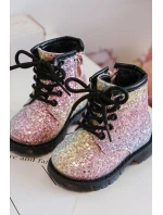 Dětské Brokatové Botky Oceněné Suwakiem Multikolor Saussa