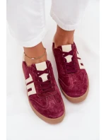 Dámské semišové sneakersy Vinceza 79557 bordové