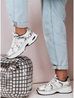 Dámské tenisky s plochou podrážkou GLISSWALK silver FashionStreet ZY0616