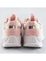 Růžové dámské sneakersy se dvojitými tkaničkami (7001) Růžové dámské sneakersy se dvojitými tkaničkami (7001)