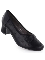 Dámské černé ažurové lodičky Jezzi 233-12