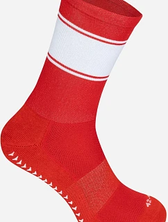 Mr. Socks L 05010 Sportovní ponožky "Ballersocks Light" 88.5010 red/white