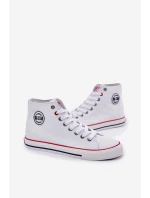 Pánské Textilní Tenisky Big Star NN174305 HI-POLY SYSTEM Bílé Pánské Textilní Tenisky Big Star NN174305 HI-POLY SYSTEM Bílé