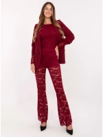 Kalhoty MI SP K69 3.21P bordó