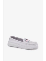 Dámské kožené mokasíny Dovema – bílé